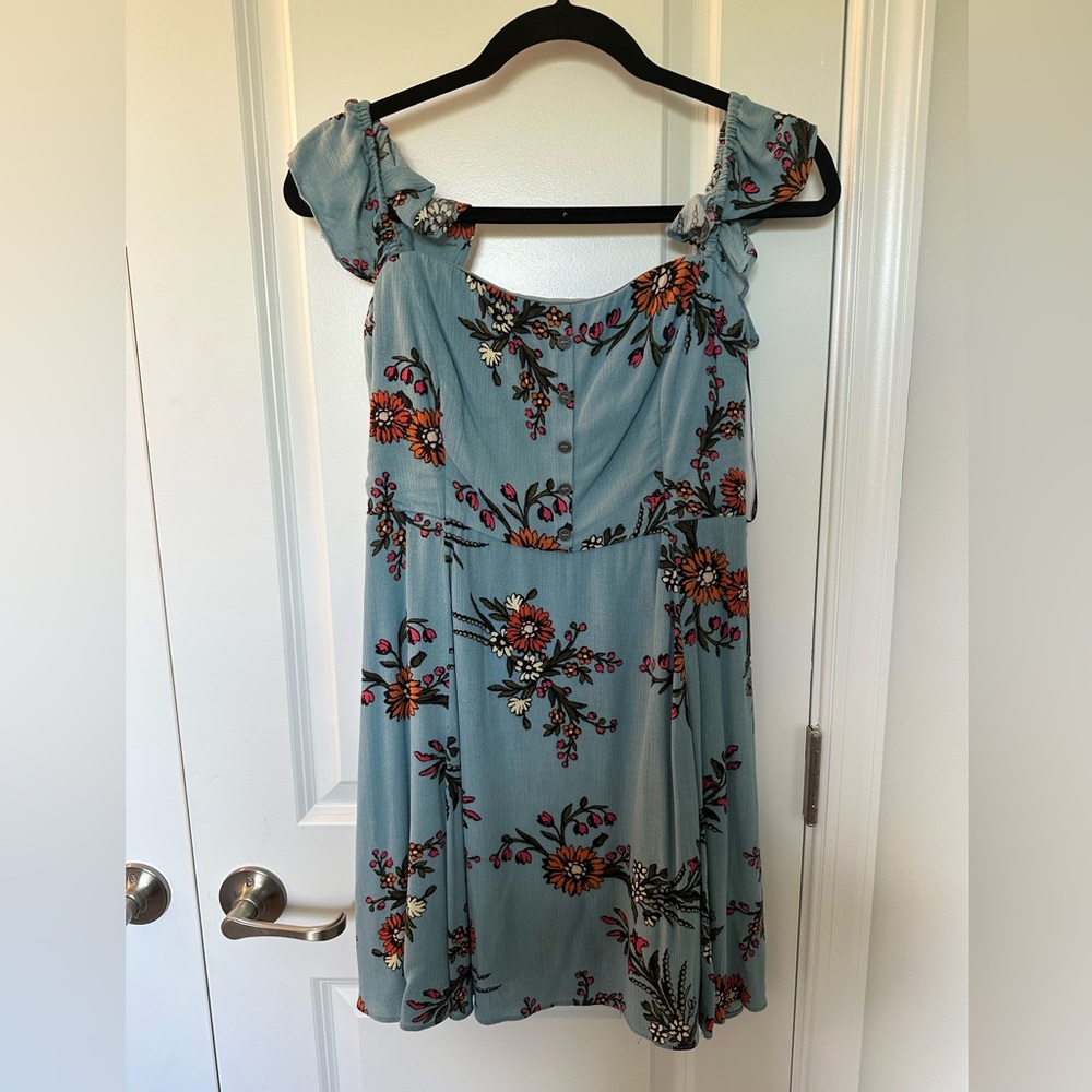 Lulus Blue Floral Dress!